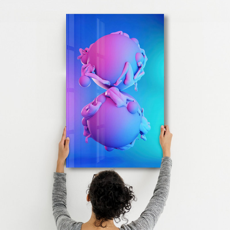 Elegant Tempered Glass Wall Art Painting, 13.8 x 21.7 inches | 100% Tempered Glass, Thickness: 0.16 inches | UV Printed for Vibrant Colors | Perfect for Home Decor, Living Room, & Office Spaces