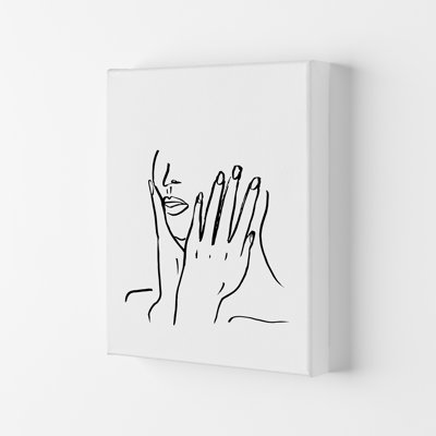 Face Hands Sketch3 by Planeta444 - Print