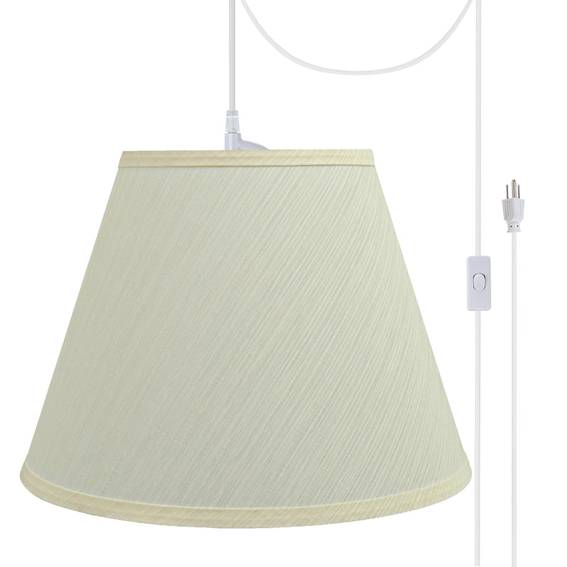 Helen 1 - Light White Single Pendant, 9'' H x 12'' W x 6'' D, Eggshell