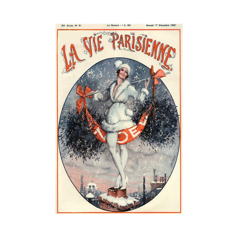 1921 La Vie Parisienne Magazine Cover by The Advertising Archives - Gallery-Wrapped Canvas Giclée on Canvas, Canvas