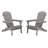Set of 2 Wooden Adirondack Chairs, Pre-Assembled, Weather-Resistant for Firepit & Patio-1752466504