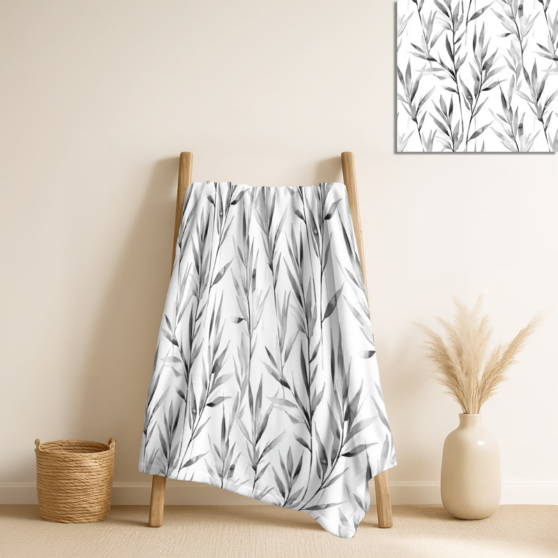 Jeté argenté Reed argenté gris chaud