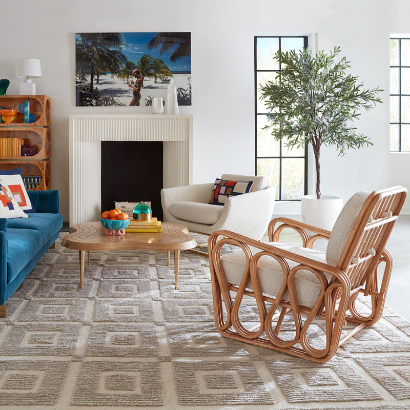 Riviera Lounge Chair, Natural