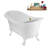 59" Streamline Clawfoot Tub,Tray,Drain, Clawfeet-101628979-102220278