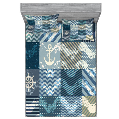 Microfiber Patchwork Sheet Set