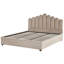 Velvet Taupe Vincennes Ottoman Super King Size Bed