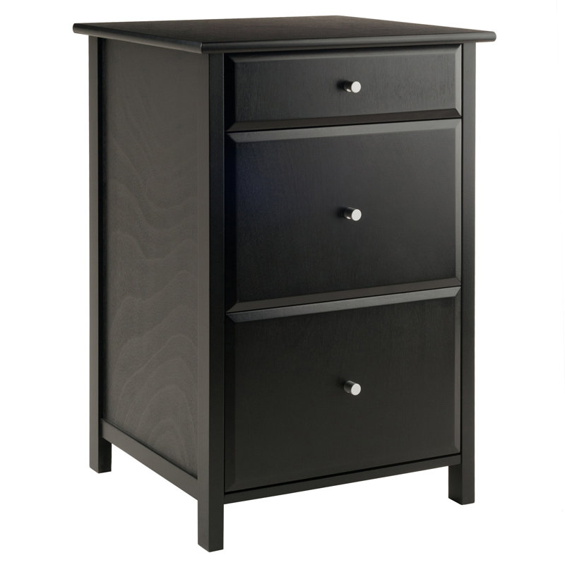 Cailen 20.87'' Wide 3 -Drawer File Cabinet, Black