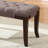 Tufted Bench, Fabric, Brown-1512549187