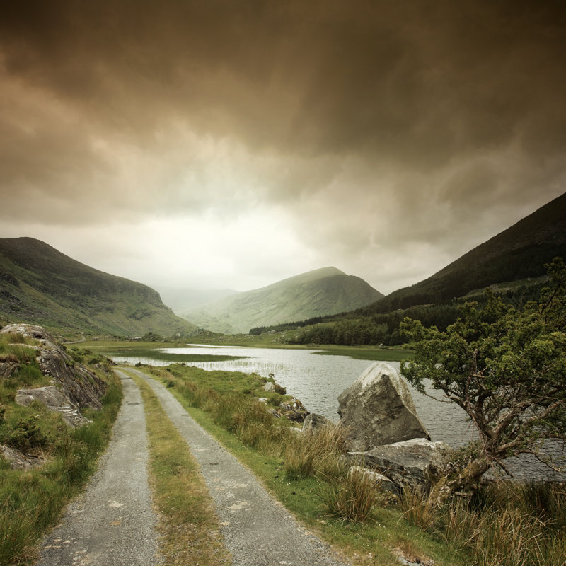Road Into The Black Valley - Wrapped Canvas Print, 76cm H x 76cm W x 3.8cm D