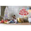 Arbre de Noël 4 pi avec lumières DEL multicolores, 396 pointes, base scintillante, 100 lumières, extrémités en PE / PVC avec pommes de pin - vasque colorée illuminée, décoration des Fêtes facile à assembler