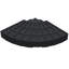 Base de parasol en porte-à-faux décalée, 4 pièces rondes robustes, 52 L d'eau / 112 lb de sable, base de patio noire, ronde, 52 litres d'eau ou motif 112,