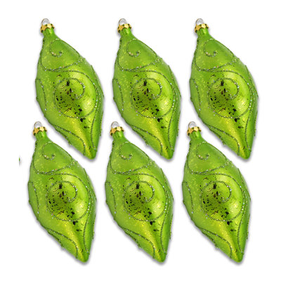 6 Piece Teardrop Ornament Set
