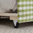 Twin Size Linen Fabric Cozy Gingham Daybed with Trundle and USB Port-1933797284