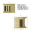 Mercia 10 x 8ft Premium Contemporary Summerhouse With Side Shed-1524588244