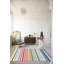 Tapis décoratif multicolore à rayures-1010767995