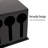 Mind Reader Utensil Dispenser, Silverware Organizer, Plastic Fork and Spoon Dispenser, Kitchen, Black