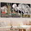 Impression sur toile squelette foncé 3 pièces Ukiyo-e-126370693