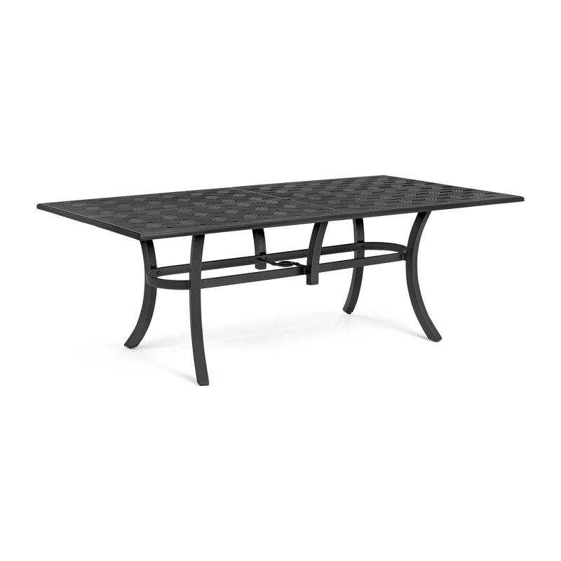 Merge Tables Outdoor Dining Table, Textured Pewter