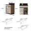 Armoire de rangement multifonctionnelle Gorlest