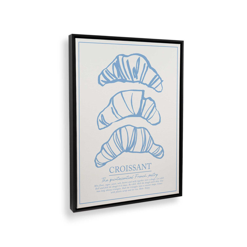 «Breakfast Doodles VI White» par Jenaya Jackson, reproduction d'art, L 24 po x H 32 po, Noir, Toile avec cadre