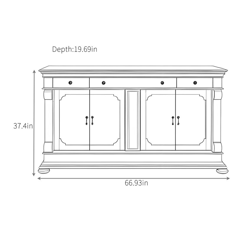 Retro Simple Sideboard