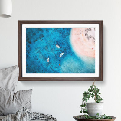 Boats Painting 1 Piece Single Picture Frame Wall Art on MDF