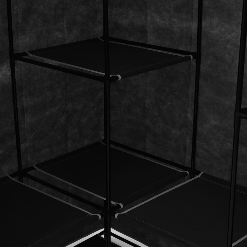 3 Door Wardrobe, Black