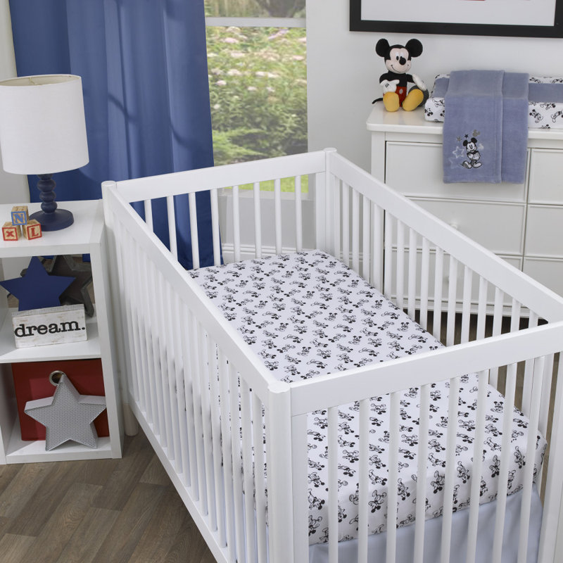 Ensemble de literie pour lit de bébé 3 pièces Nojo Disney MickeyMouse