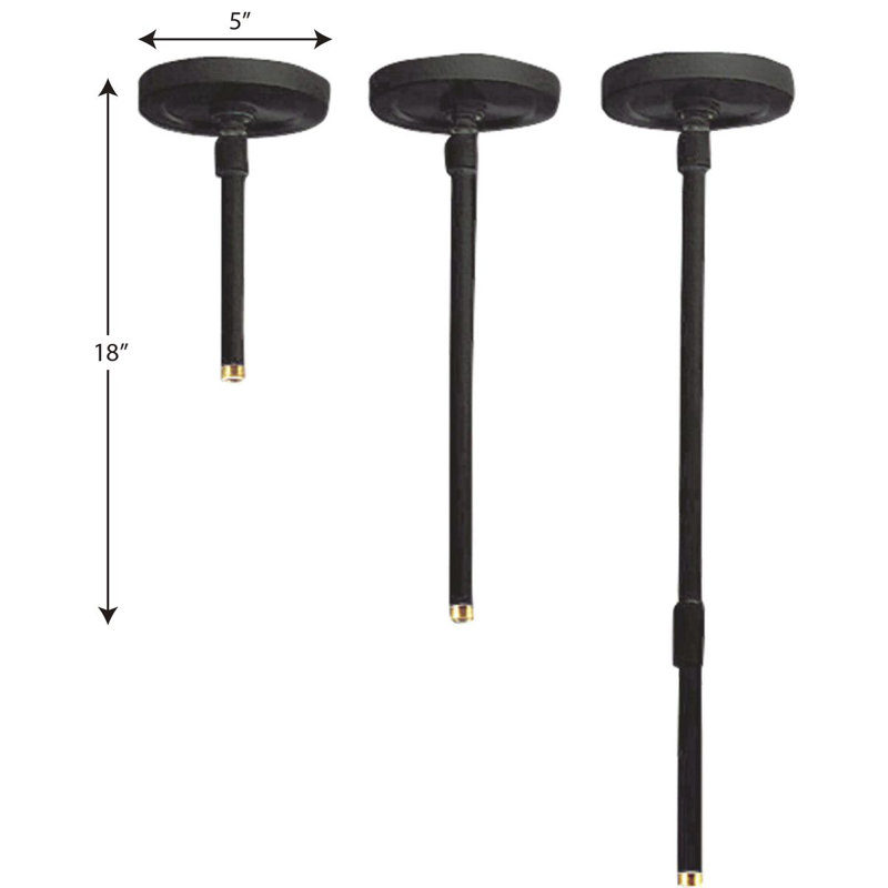 Tige d’extension Everts, Noir