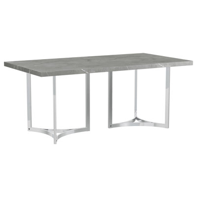 Savona Grey Faux Marble Rectangular Dining Table (Not Including Chair)