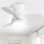 Petit ventilateur de plafond encastré moderne à 3 pales de 23 po avec télécommande et ensemble d'éclairage inclus Corabelle, blanc