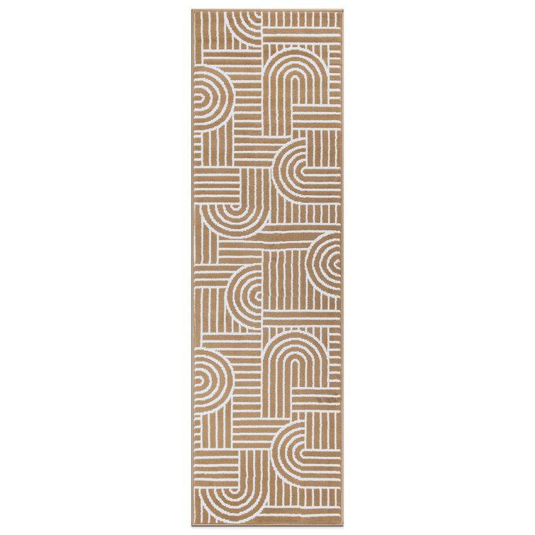 Contemporary Stripe Arch Design Area Rug