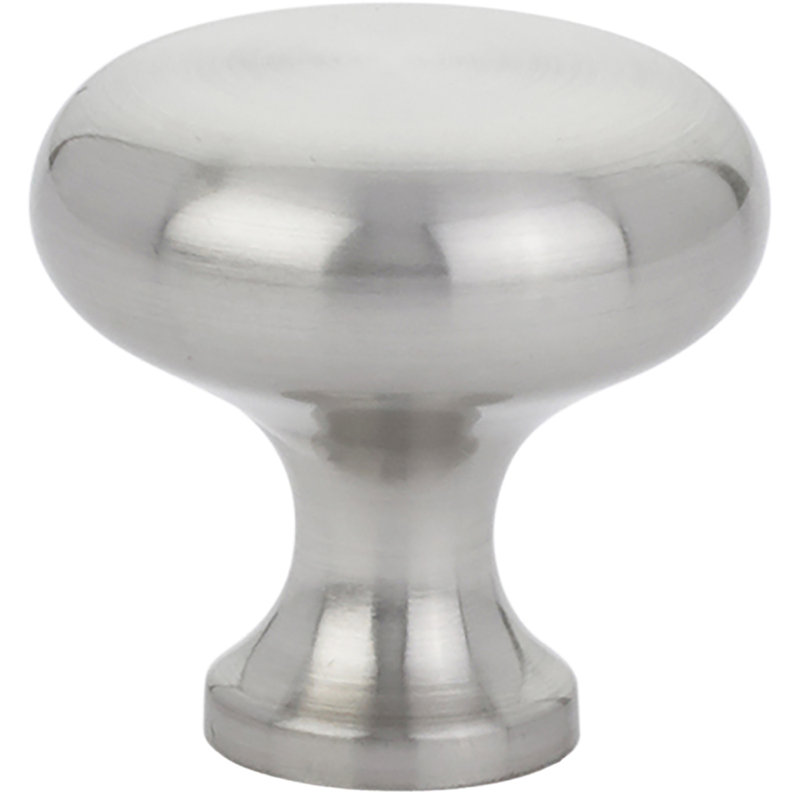 Providence Mushroom Knob, Satin Nickel, 1 1/4"