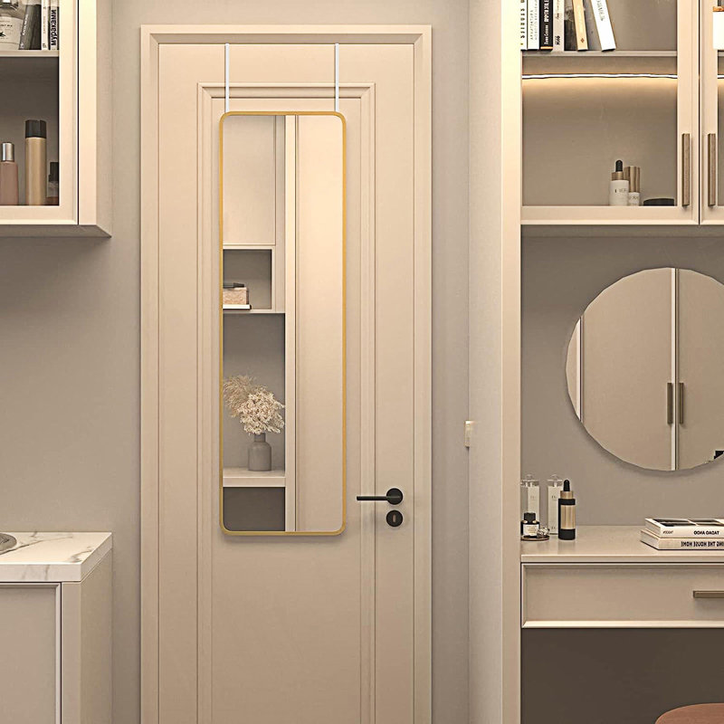 Miroir 47 po x 14 po, Doré