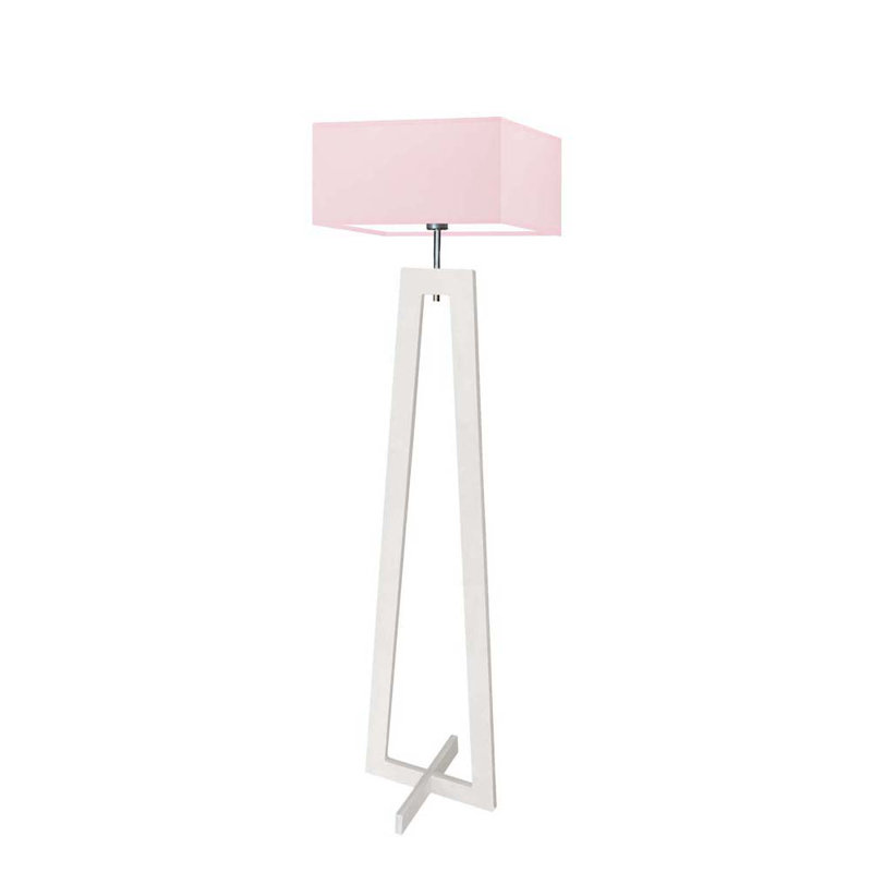 Tahoe 138 H cm Traditional Floor Lamp, Pink, White