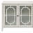 Ceara White Finish Console Cabinet