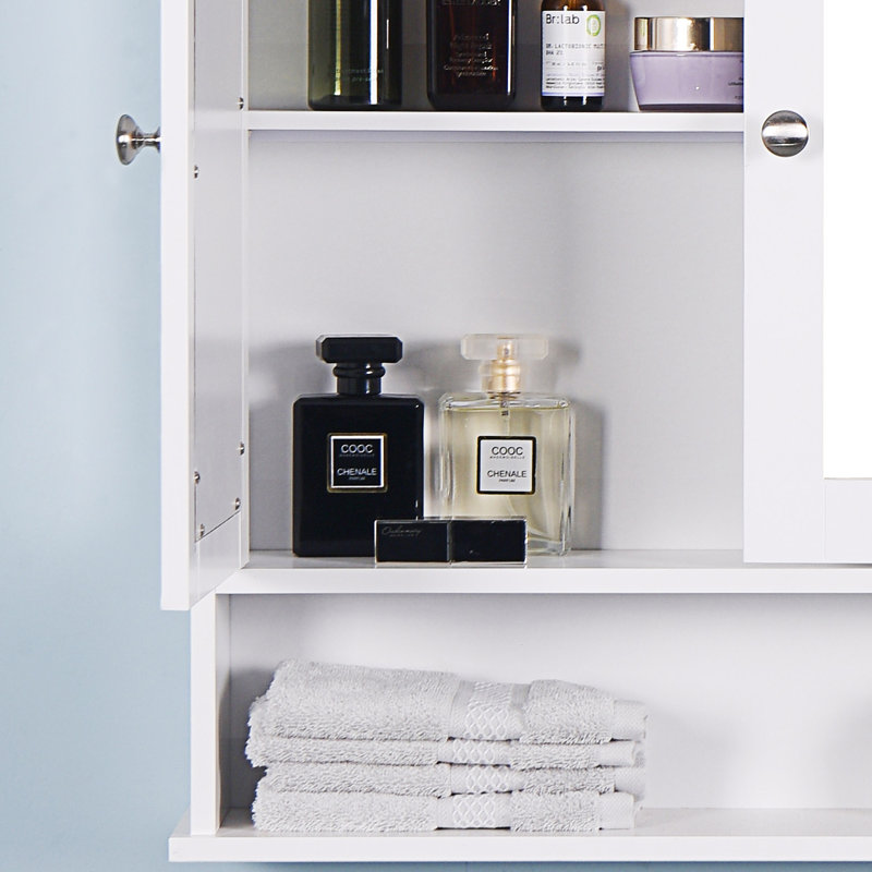 Armoire de salle de bain murale avec miroir