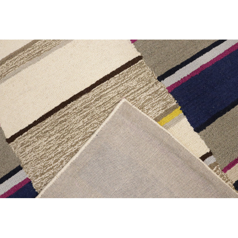 Tapis multicolore touffeté à la main Jaydelyn