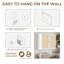 Armoire murale 24 po en rotin, armoire de cuisine avec tablettes réglables-128901073