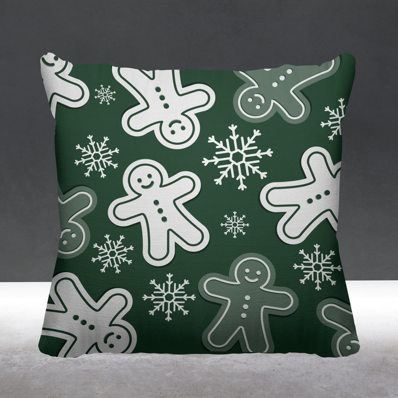Coussin Holiday, L 19 po x H 19 po, Sauge