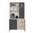 Wesa Multi-Purpose Cabinet, Anthracite Color, 37.0 x 70.9 x 19.7 inches | 100% Melamine Coated Particle Board, Thickness: 0.7 inches | Stylish Storage Solution for Home or Office, Durable & Functional Design