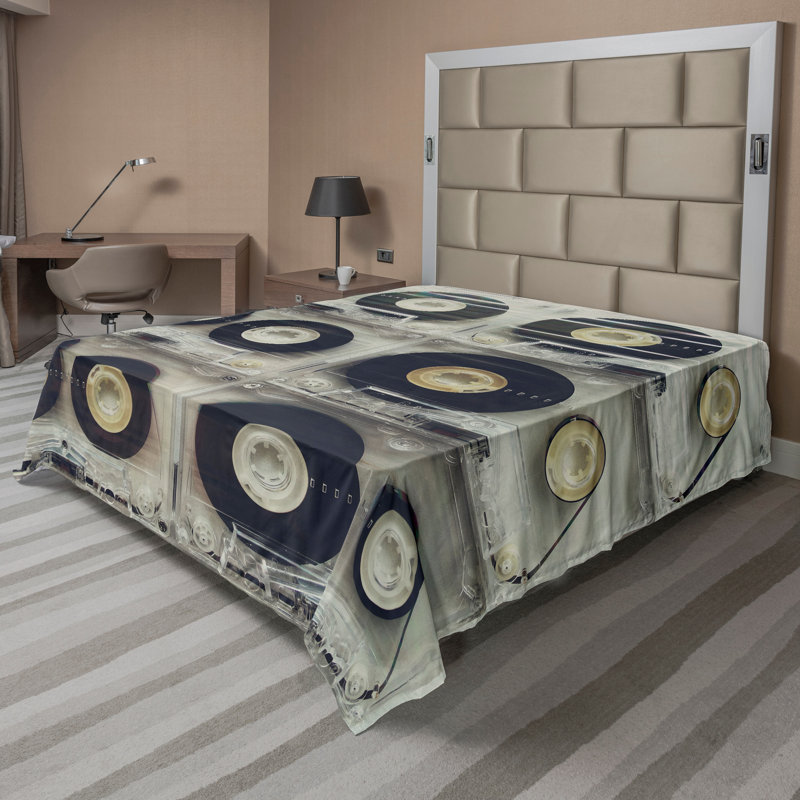 Drap-housse noir Ambesonne, Très grand