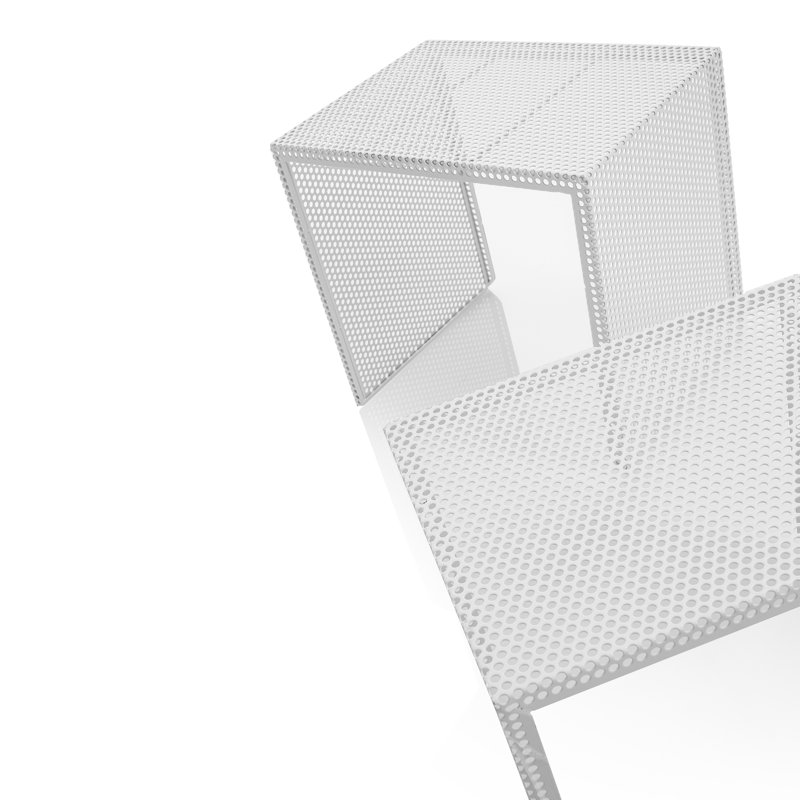 Callum-John Sled Nest Of Tables, White