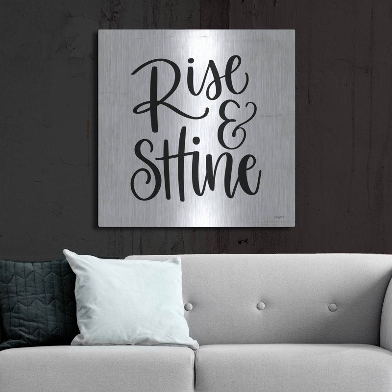 «Rise & Shine» par imperfect Dust, art mural en métal, H 36 po x l 36 po