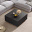 Table basse carrée 33,25 po à 4 tiroirs