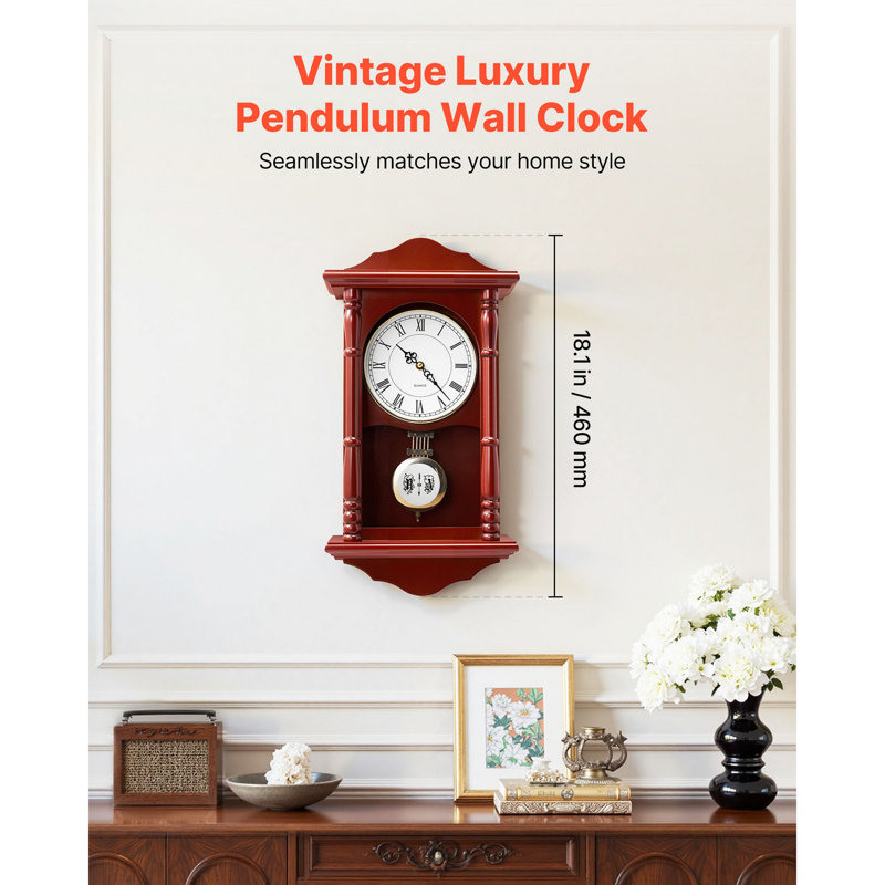 Horloge murale grand-père avec mouvement à quartz 18 po