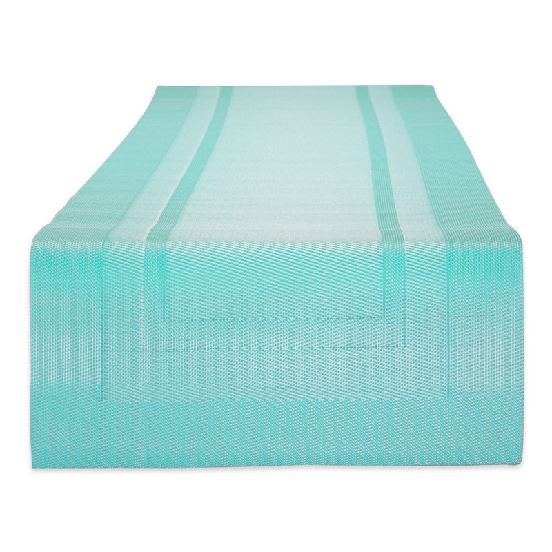 Candelaria Solid Color Table Runner, Aqua