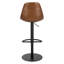 Safeta Swivel Upholstered Adjustable Height Counter Stool-2014339226