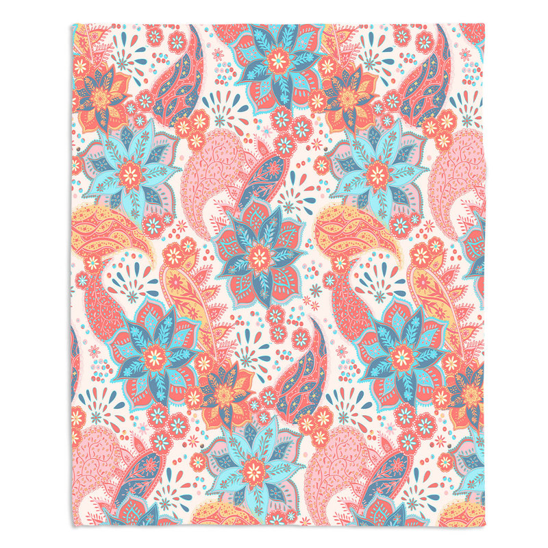 Couverture de sherpa doux summer boho, l 51 po x L 60 po