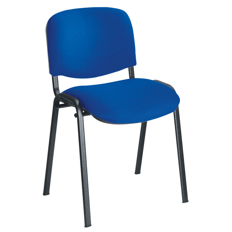 Nanami Waiting Room Chair, Black, Royal Blue Pyra